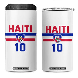 Haiti Haitian Flag 4 in 1 Can Cooler Tumbler Proud Haitienne Cheer Country Favorite Spirit Game Caribbean Souvenir