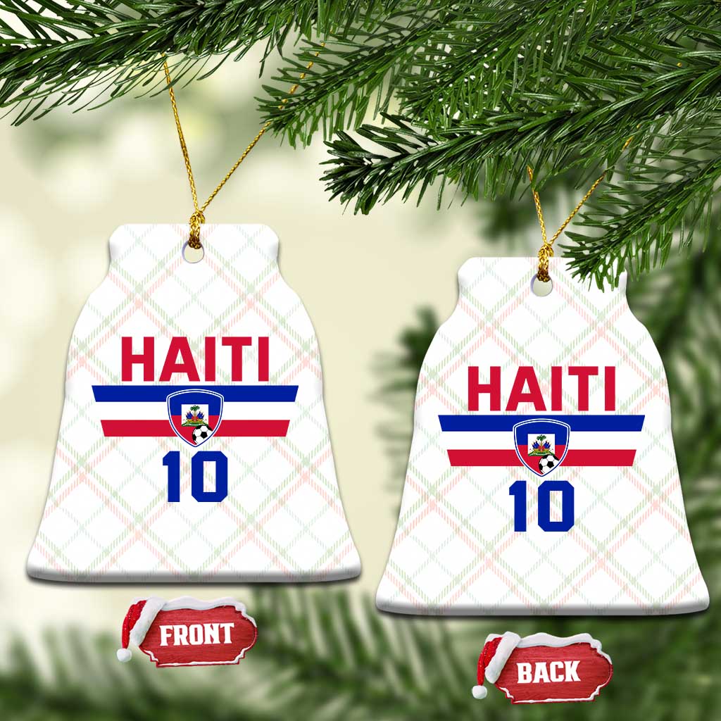 Haiti Haitian Flag Ceramic Ornament Proud Haitienne Cheer Country Favorite Spirit Game Caribbean Souvenir