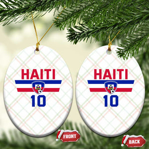 Haiti Haitian Flag Ceramic Ornament Proud Haitienne Cheer Country Favorite Spirit Game Caribbean Souvenir