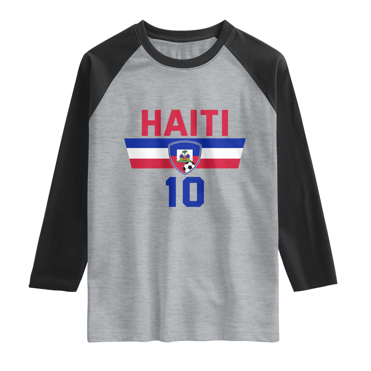 Haiti Haitian Flag Raglan Shirt Proud Haitienne Cheer Country Favorite Spirit Game Caribbean Souvenir