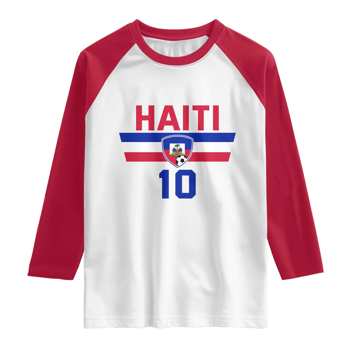 Haiti Haitian Flag Raglan Shirt Proud Haitienne Cheer Country Favorite Spirit Game Caribbean Souvenir