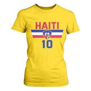 Haiti Haitian Flag T Shirt For Women Proud Haitienne Cheer Country Favorite Spirit Game Caribbean Souvenir