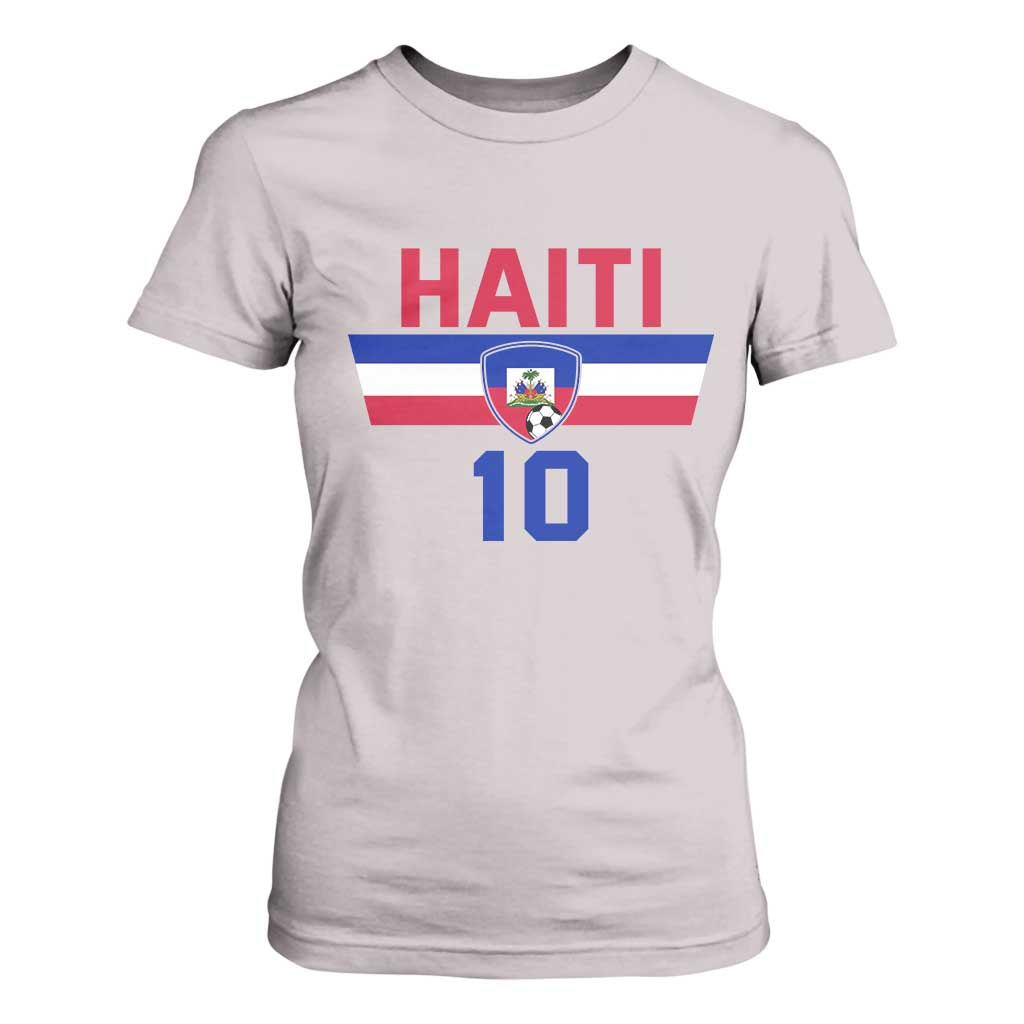 Haiti Haitian Flag T Shirt For Women Proud Haitienne Cheer Country Favorite Spirit Game Caribbean Souvenir