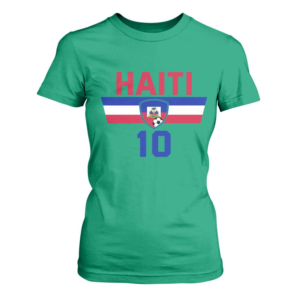 Haiti Haitian Flag T Shirt For Women Proud Haitienne Cheer Country Favorite Spirit Game Caribbean Souvenir