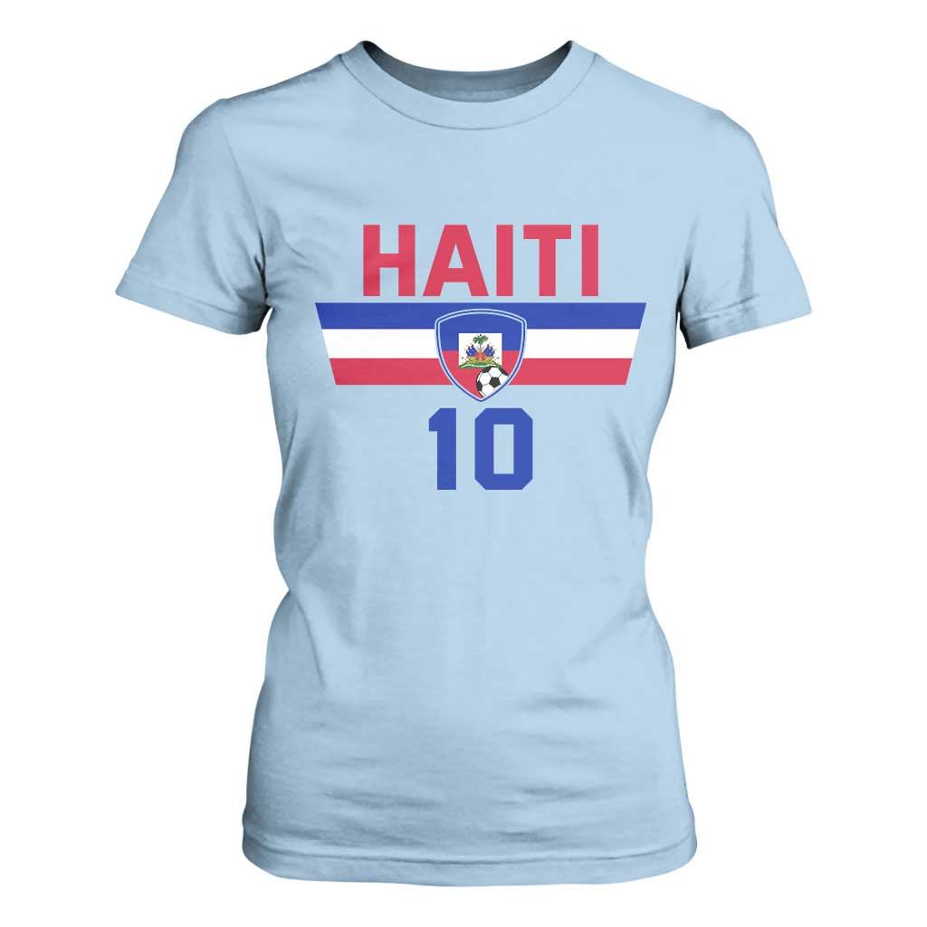 Haiti Haitian Flag T Shirt For Women Proud Haitienne Cheer Country Favorite Spirit Game Caribbean Souvenir