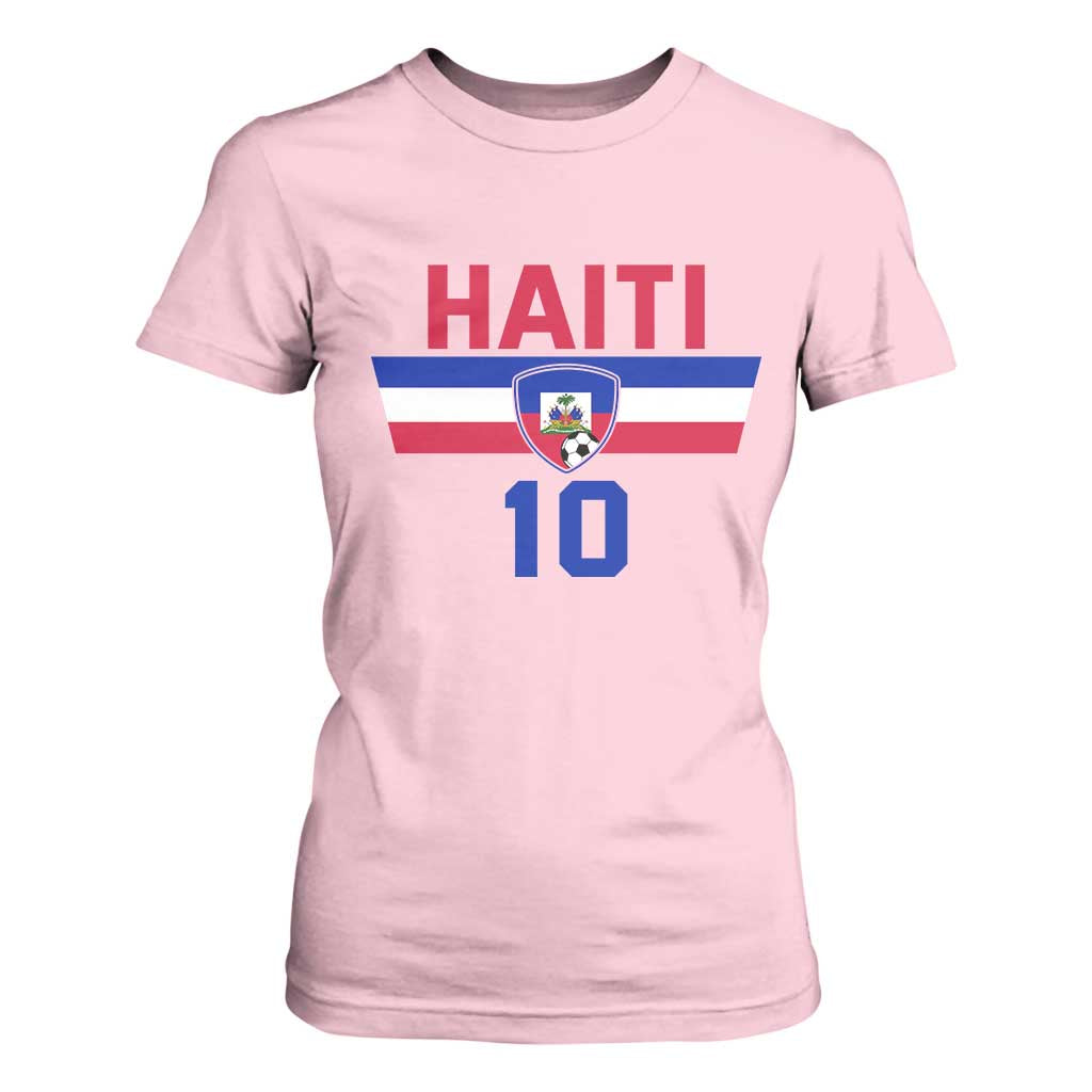 Haiti Haitian Flag T Shirt For Women Proud Haitienne Cheer Country Favorite Spirit Game Caribbean Souvenir