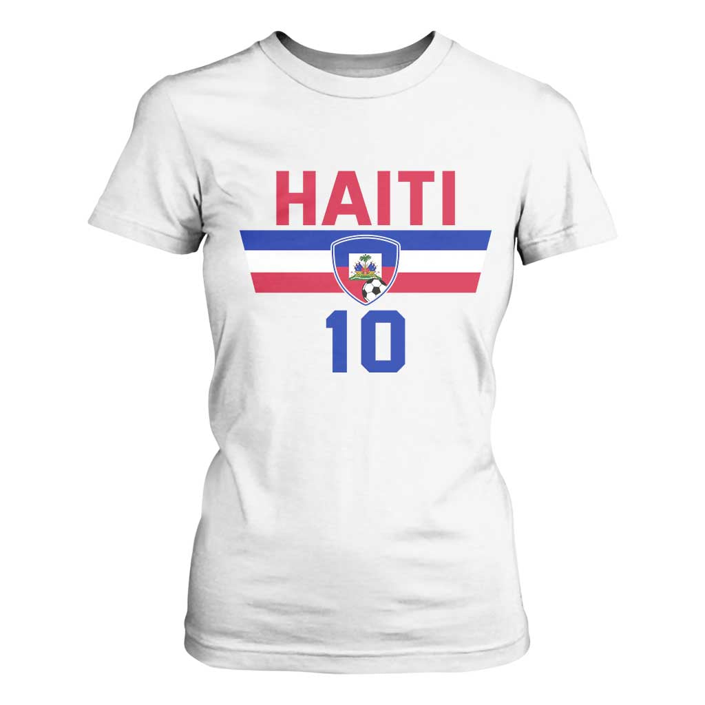Haiti Haitian Flag T Shirt For Women Proud Haitienne Cheer Country Favorite Spirit Game Caribbean Souvenir