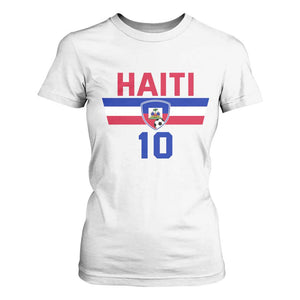 Haiti Haitian Flag T Shirt For Women Proud Haitienne Cheer Country Favorite Spirit Game Caribbean Souvenir