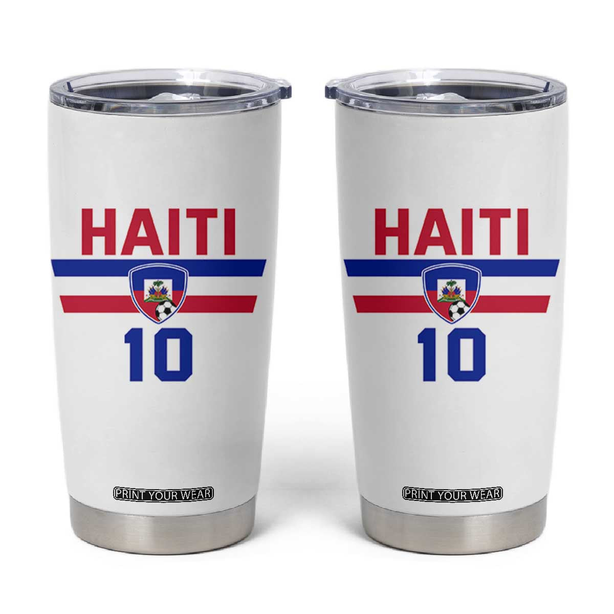 Haiti Haitian Flag Tumbler Cup Proud Haitienne Cheer Country Favorite Spirit Game Caribbean Souvenir