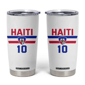 Haiti Haitian Flag Tumbler Cup Proud Haitienne Cheer Country Favorite Spirit Game Caribbean Souvenir
