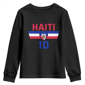 Haiti Haitian Flag Youth Sweatshirt Proud Haitienne Cheer Country Favorite Spirit Game Caribbean Souvenir