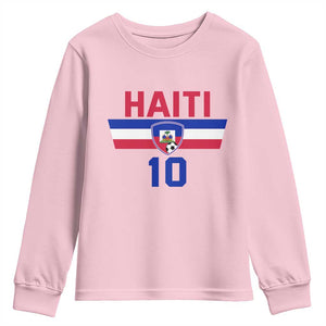 Haiti Haitian Flag Youth Sweatshirt Proud Haitienne Cheer Country Favorite Spirit Game Caribbean Souvenir