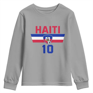 Haiti Haitian Flag Youth Sweatshirt Proud Haitienne Cheer Country Favorite Spirit Game Caribbean Souvenir