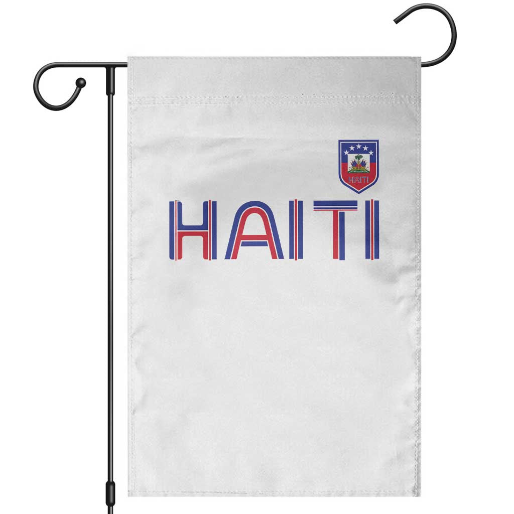 Haiti Flag Crest Garden Flag Haitian Pride National Heritage Patriotic Graphic TS10 White Print Your Wear