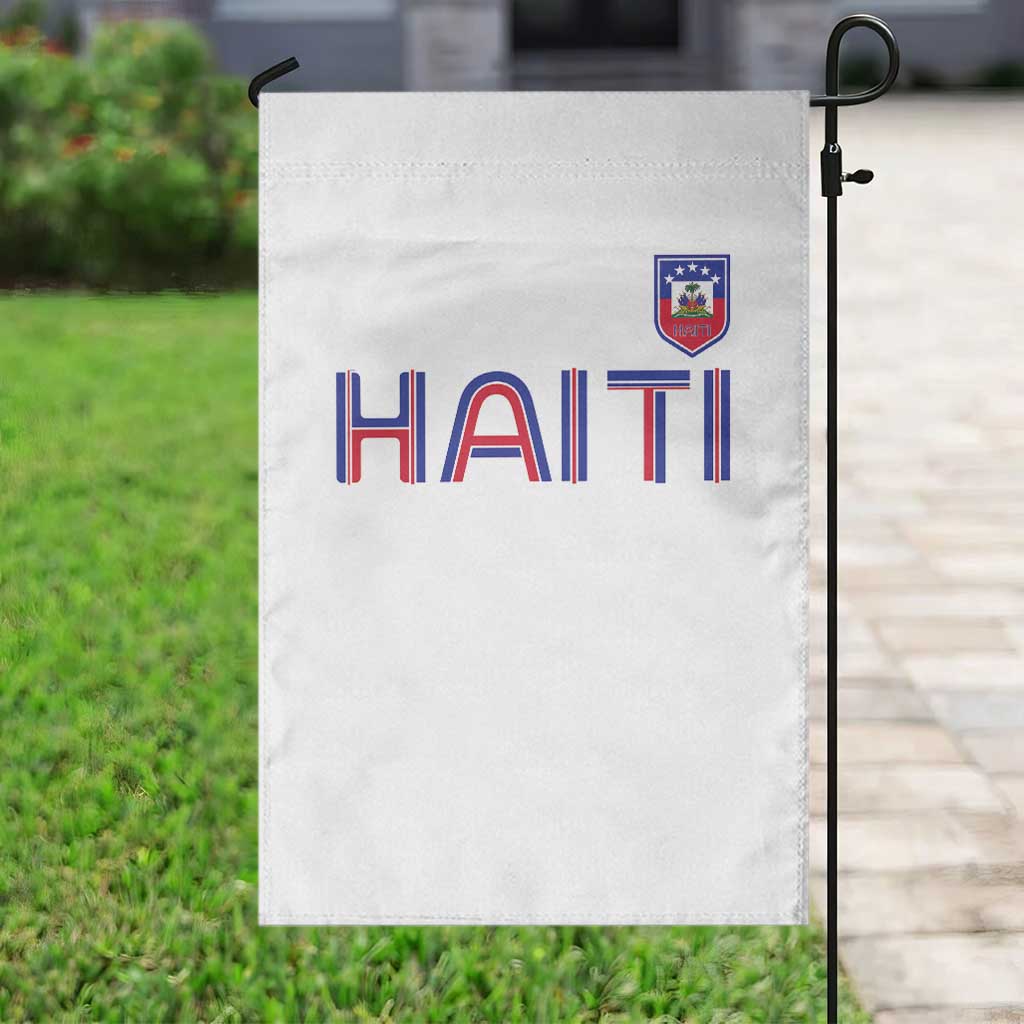 Haiti Flag Crest Garden Flag Haitian Pride National Heritage Patriotic Graphic
