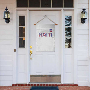 Haiti Flag Crest Garden Flag Haitian Pride National Heritage Patriotic Graphic