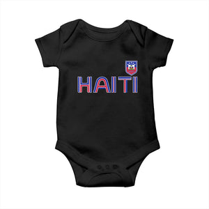 Haiti Flag Crest Baby Onesie Haitian Pride National Heritage Patriotic Graphic