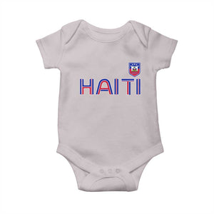 Haiti Flag Crest Baby Onesie Haitian Pride National Heritage Patriotic Graphic