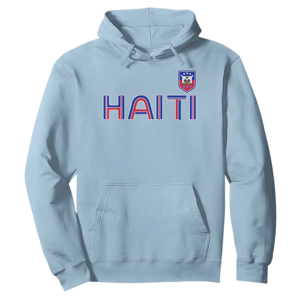 Haiti Flag Crest Hoodie Haitian Pride National Heritage Patriotic Graphic