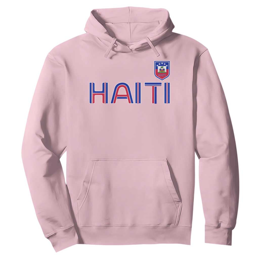 Haiti Flag Crest Hoodie Haitian Pride National Heritage Patriotic Graphic