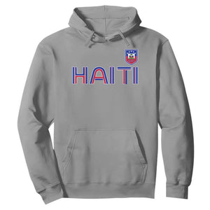 Haiti Flag Crest Hoodie Haitian Pride National Heritage Patriotic Graphic