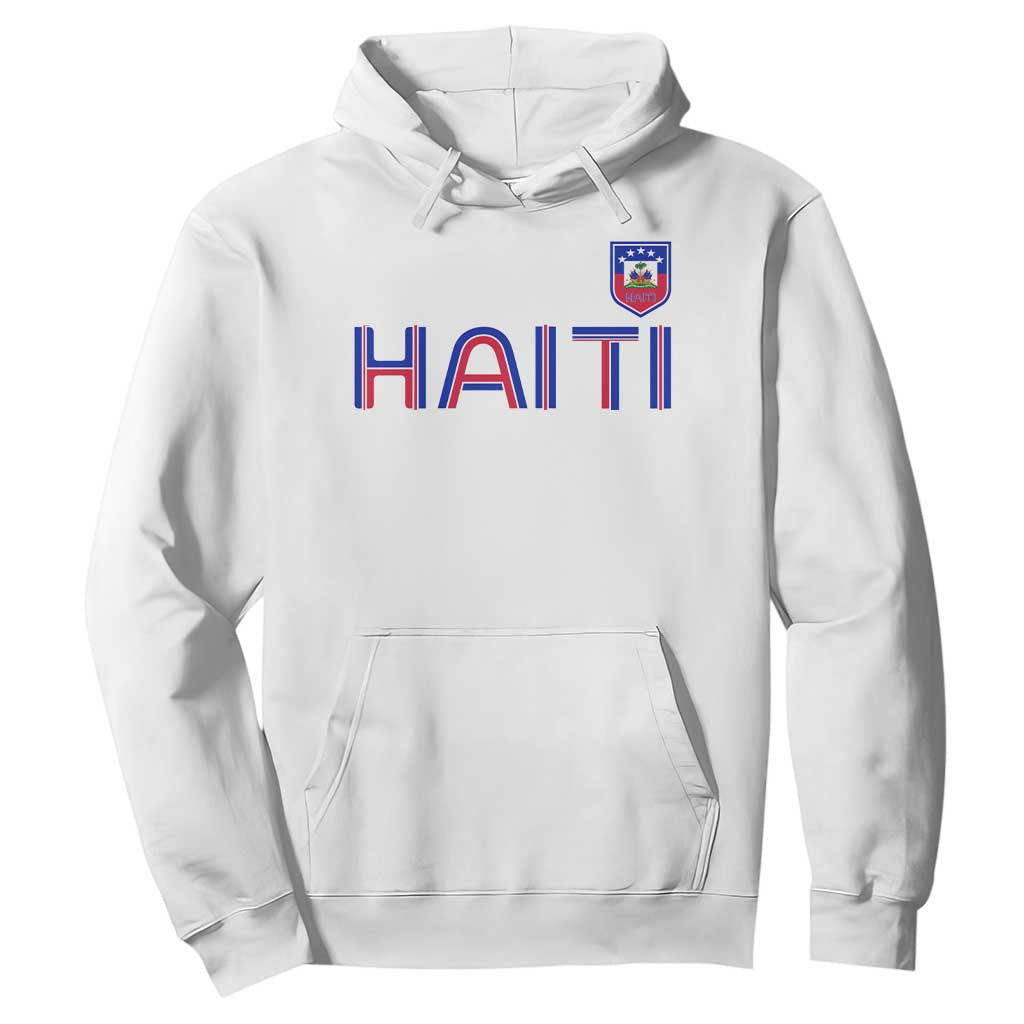 Haiti Flag Crest Hoodie Haitian Pride National Heritage Patriotic Graphic