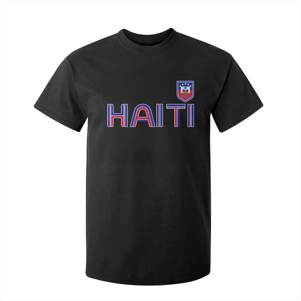 Haiti Flag Crest T Shirt For Kid Haitian Pride National Heritage Patriotic Graphic