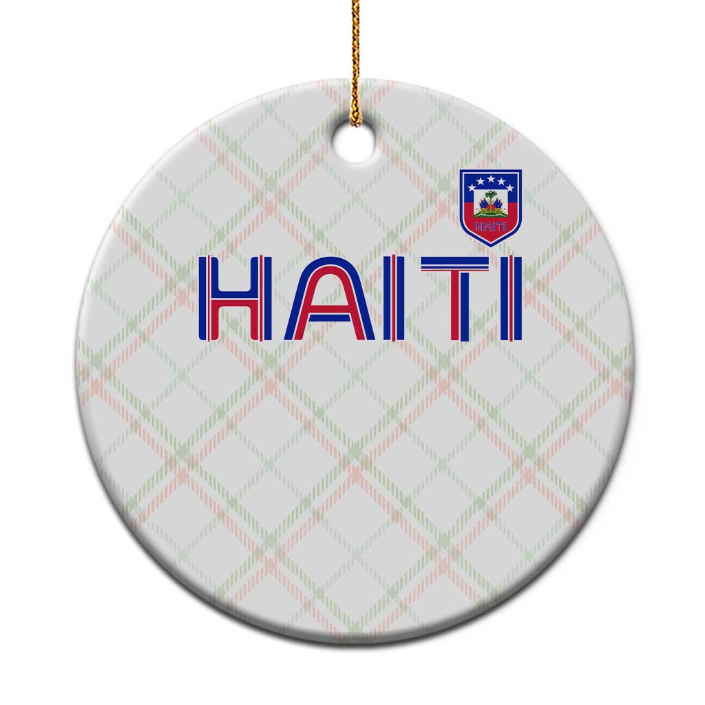 Haiti Flag Crest Ceramic Ornament Haitian Pride National Heritage Patriotic Graphic