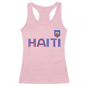 Haiti Flag Crest Racerback Tank Top Haitian Pride National Heritage Patriotic Graphic