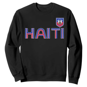 Haiti Flag Crest Sweatshirt Haitian Pride National Heritage Patriotic Graphic
