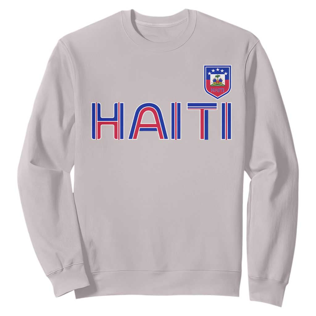 Haiti Flag Crest Sweatshirt Haitian Pride National Heritage Patriotic Graphic