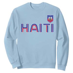 Haiti Flag Crest Sweatshirt Haitian Pride National Heritage Patriotic Graphic