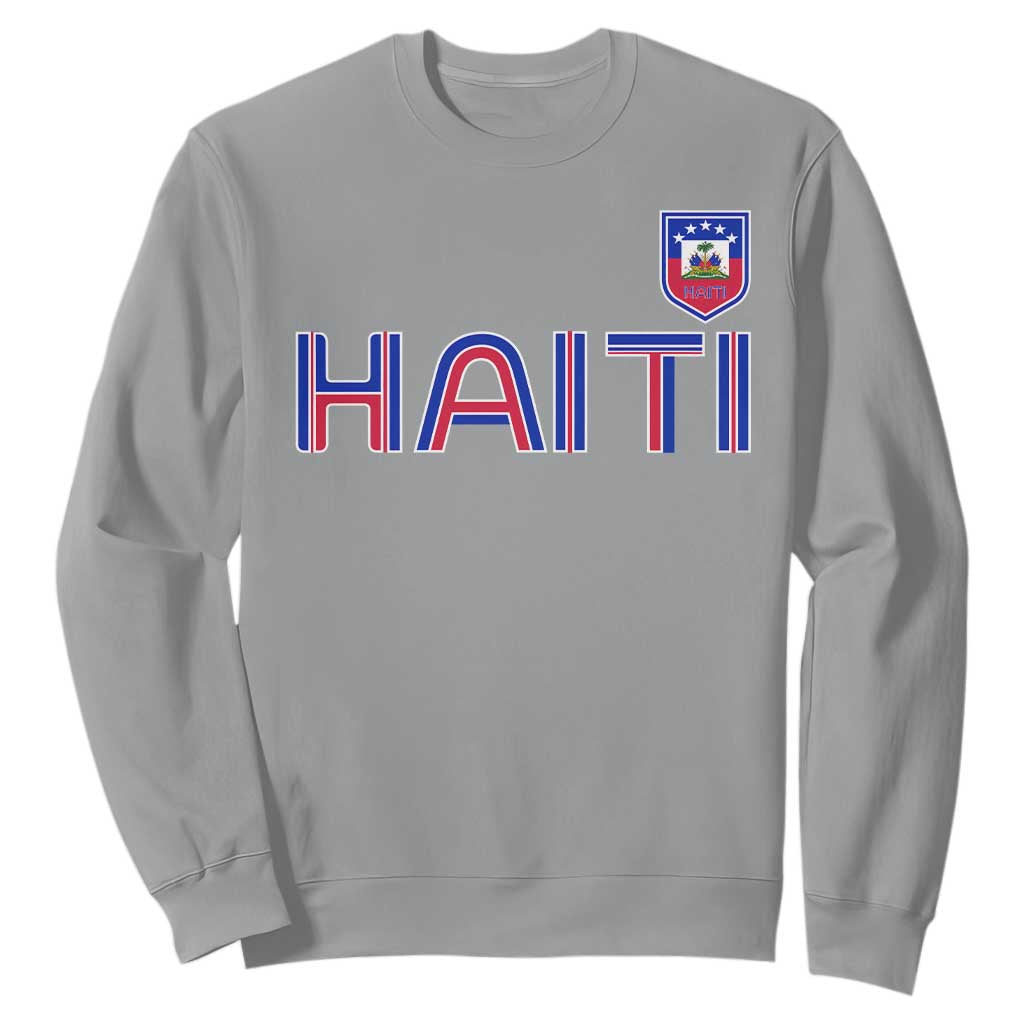 Haiti Flag Crest Sweatshirt Haitian Pride National Heritage Patriotic Graphic
