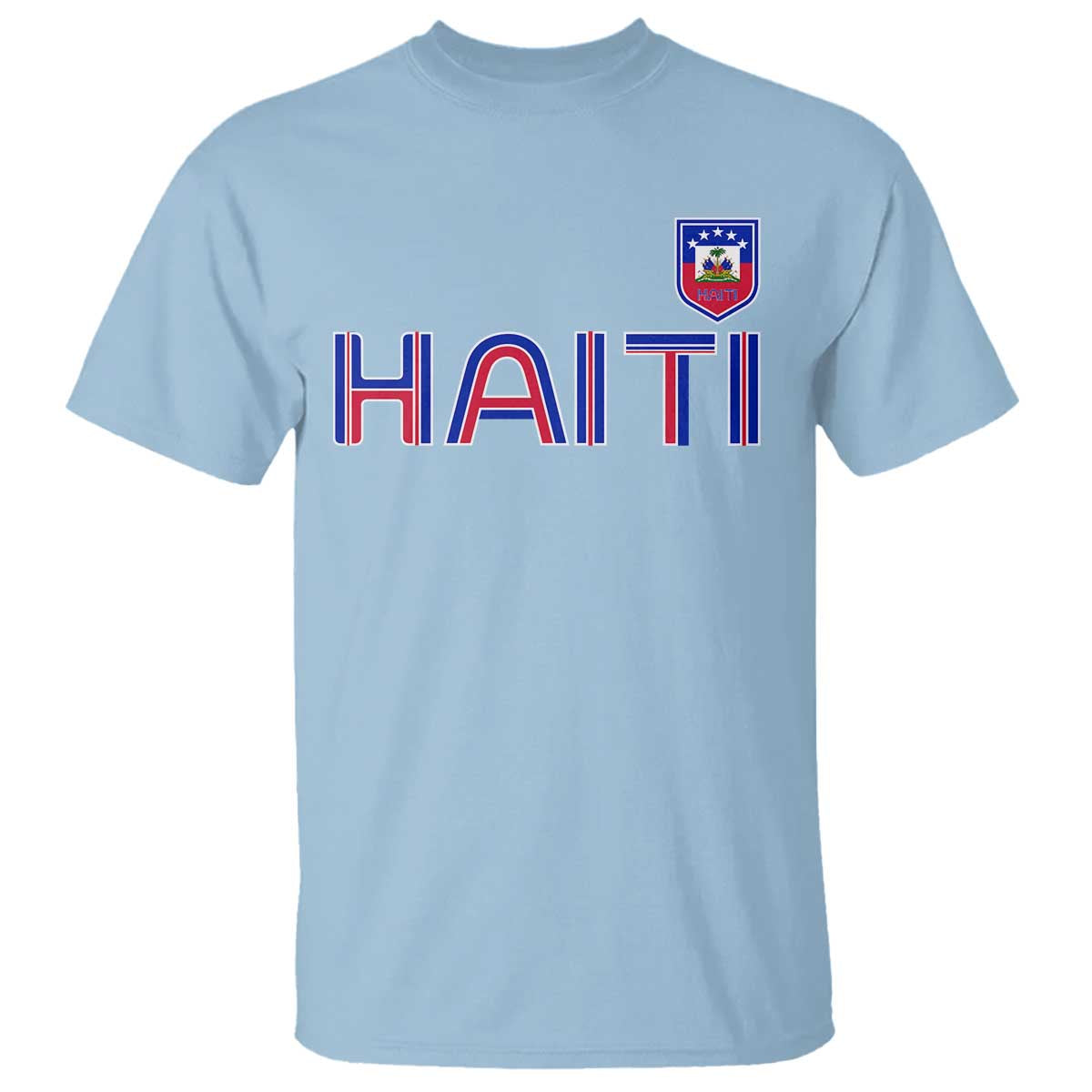 Haiti Flag Crest T Shirt Haitian Pride National Heritage Patriotic Graphic