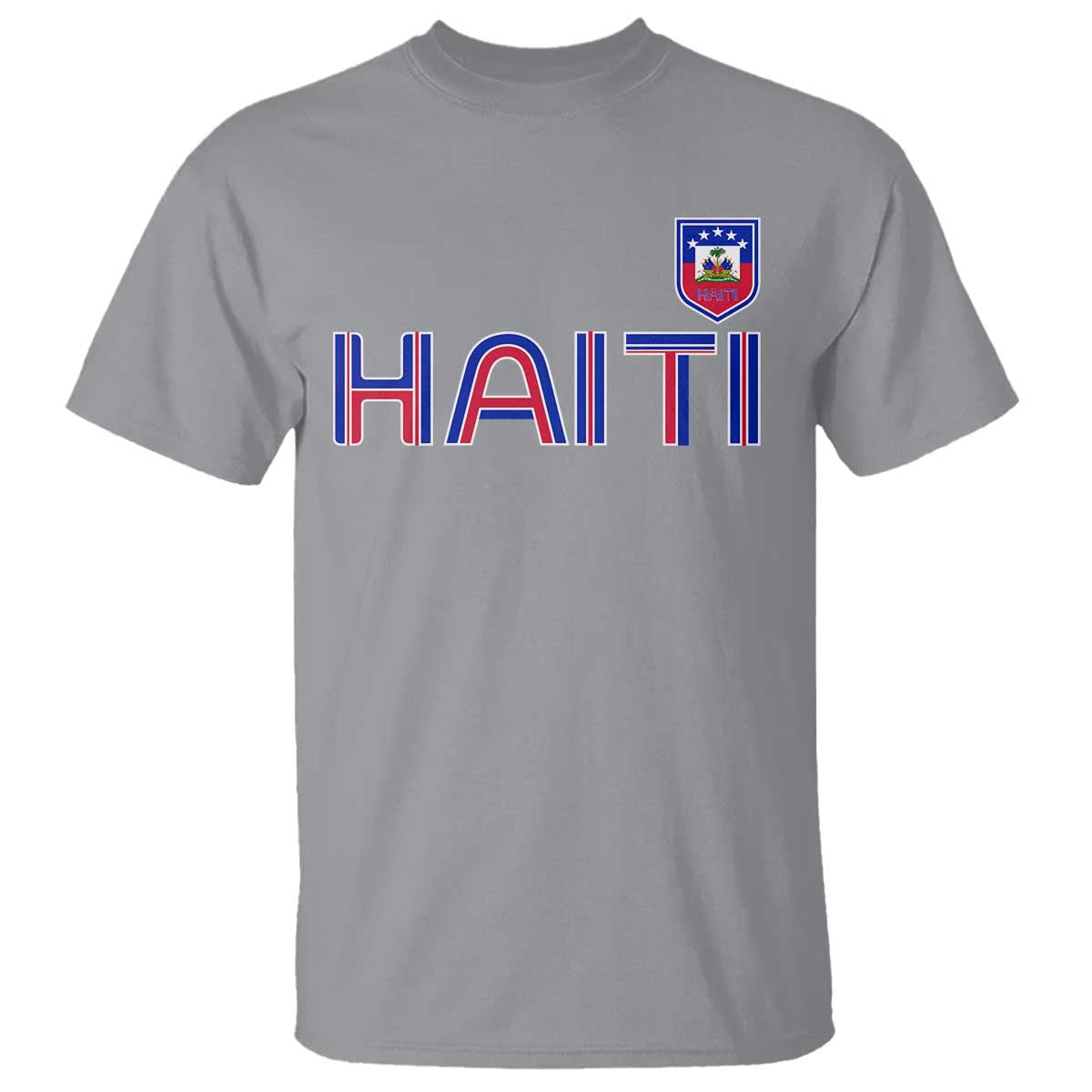 Haiti Flag Crest T Shirt Haitian Pride National Heritage Patriotic Graphic