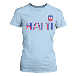 Haiti Flag Crest T Shirt For Women Haitian Pride National Heritage Patriotic Graphic