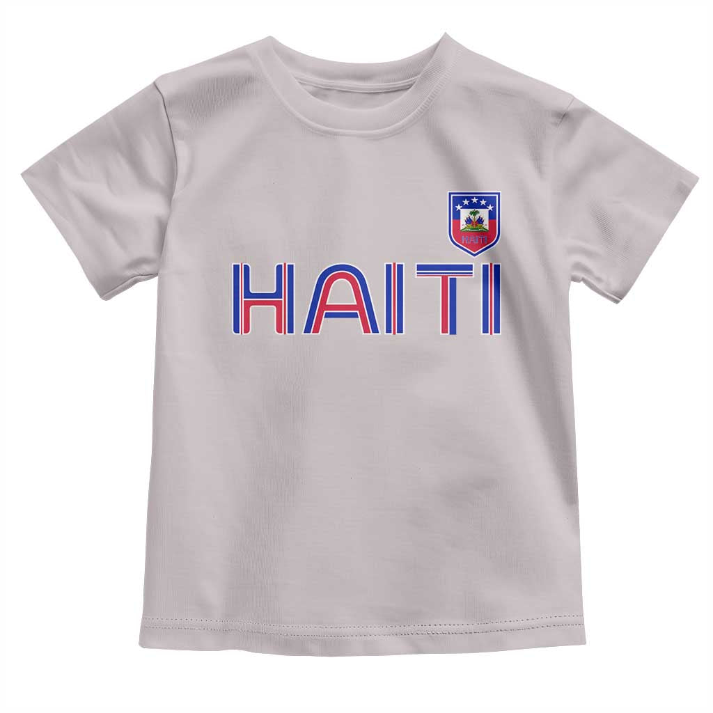 Haiti Flag Crest Toddler T Shirt Haitian Pride National Heritage Patriotic Graphic