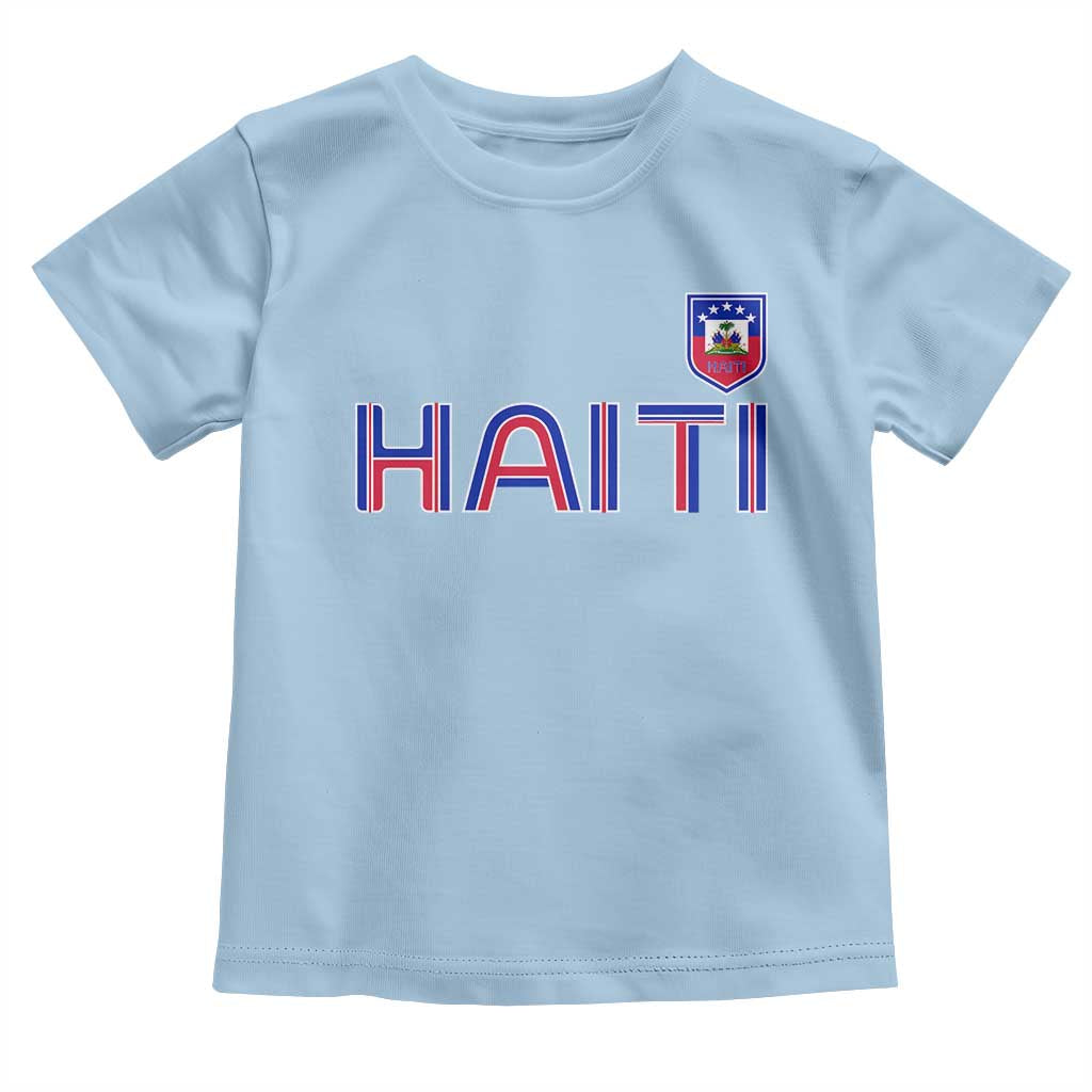 Haiti Flag Crest Toddler T Shirt Haitian Pride National Heritage Patriotic Graphic