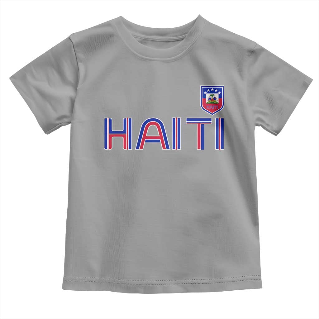 Haiti Flag Crest Toddler T Shirt Haitian Pride National Heritage Patriotic Graphic