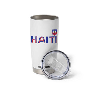 Haiti Flag Crest Tumbler Cup Haitian Pride National Heritage Patriotic Graphic