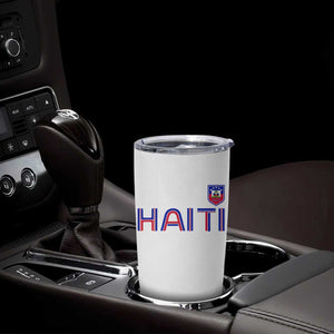 Haiti Flag Crest Tumbler Cup Haitian Pride National Heritage Patriotic Graphic