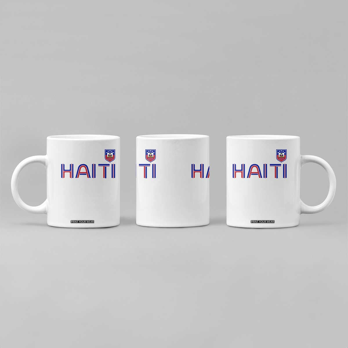 Haiti Flag Crest Coffee Mug Haitian Pride National Heritage Patriotic Graphic