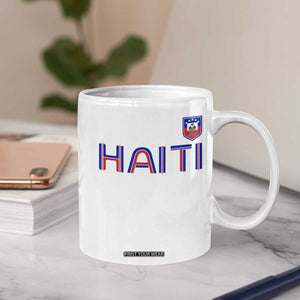 Haiti Flag Crest Coffee Mug Haitian Pride National Heritage Patriotic Graphic