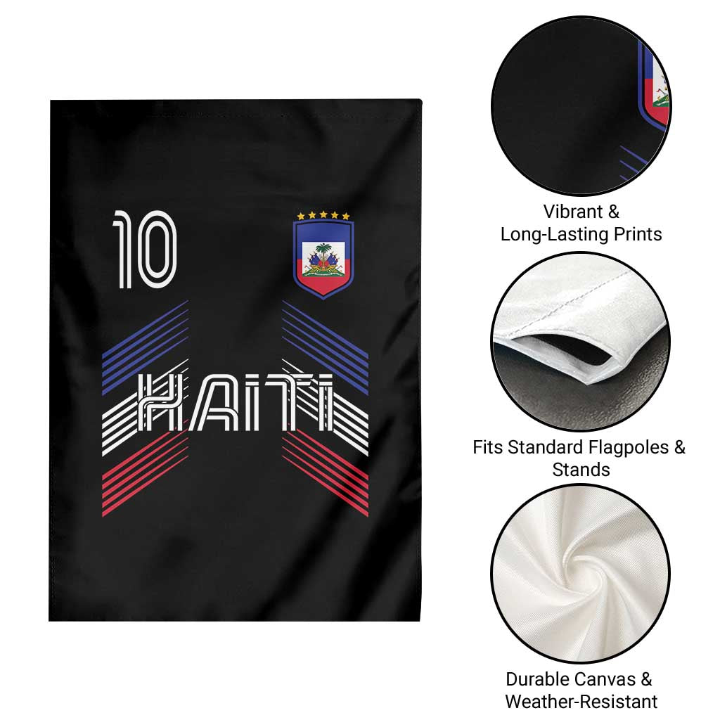 Haiti Soccer Garden Flag Haitian Football Fan Pride National Team Support Graphic