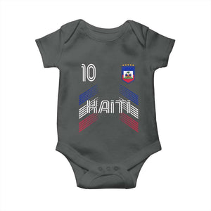 Haiti Soccer Baby Onesie Haitian Football Fan Pride National Team Support Graphic
