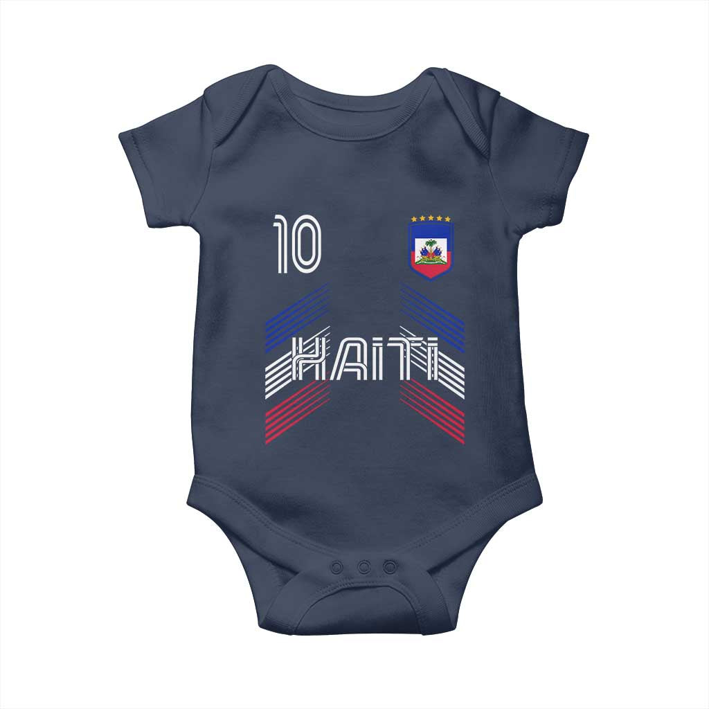 Haiti Soccer Baby Onesie Haitian Football Fan Pride National Team Support Graphic