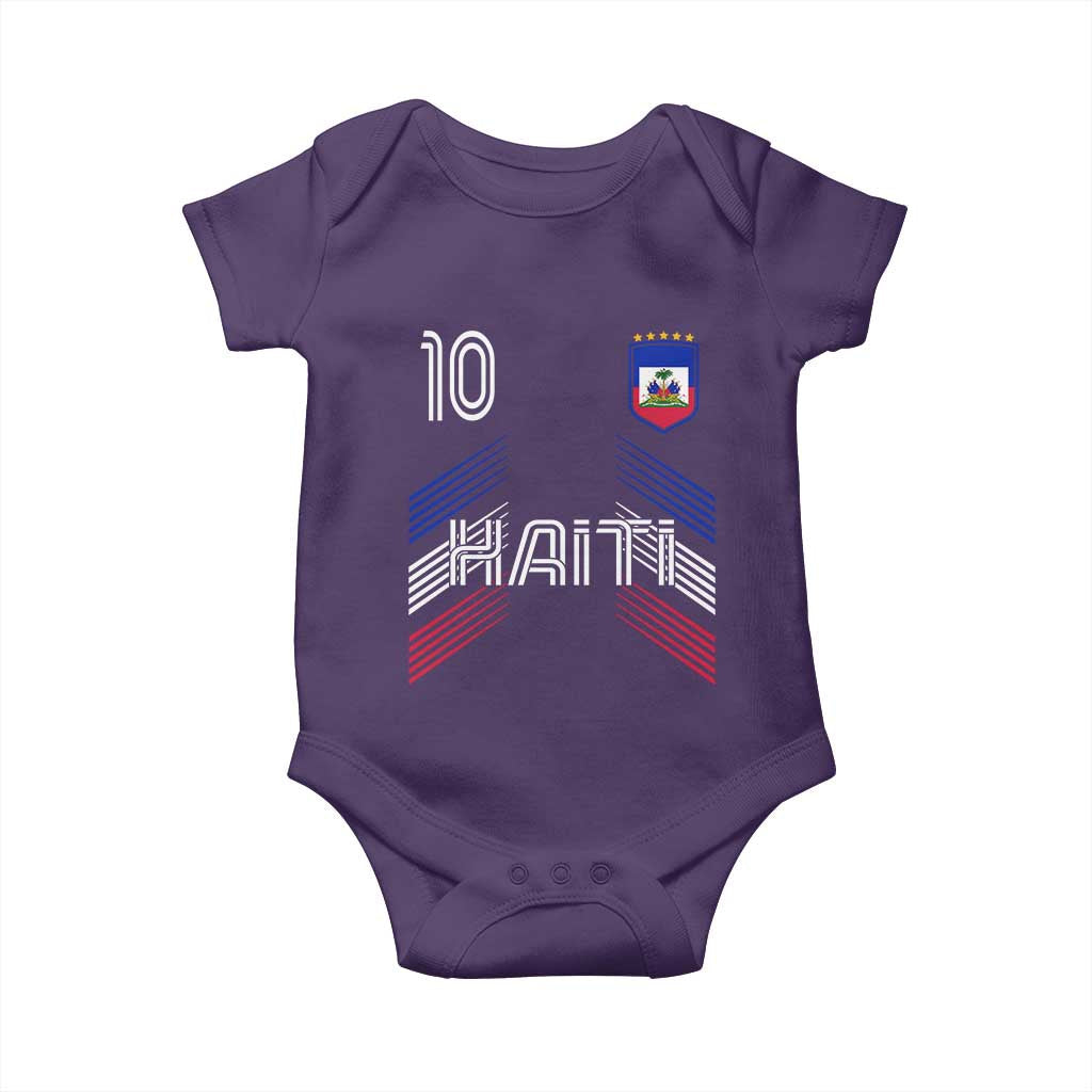 Haiti Soccer Baby Onesie Haitian Football Fan Pride National Team Support Graphic