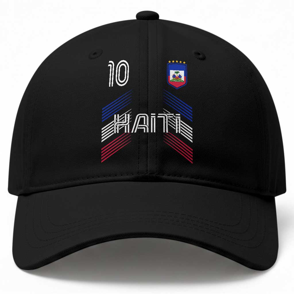 Haiti Soccer Baseball Cap Haitian Football Fan Pride National Team Support Graphic