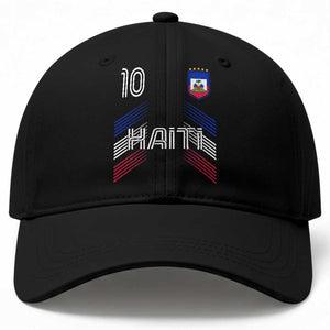 Haiti Soccer Baseball Cap Haitian Football Fan Pride National Team Support Graphic