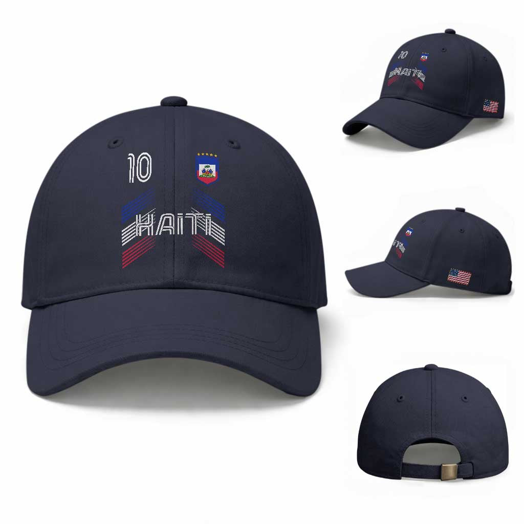 Haiti Soccer Baseball Cap Haitian Football Fan Pride National Team Support Graphic